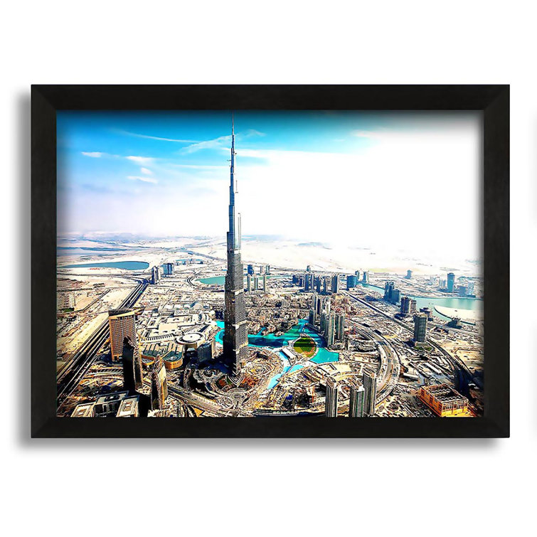 Ebern Designs Burj Khalifa Aka Burj Dubai Picture Frame Photograph on